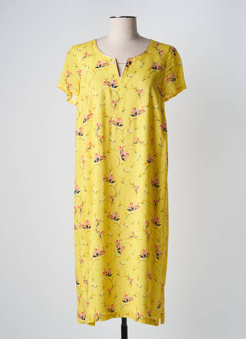 Robe mi-longue jaune WEINBERG pour femme