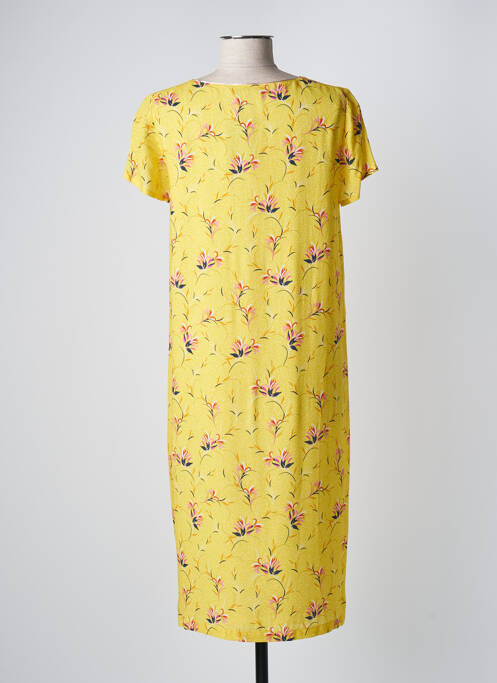 Robe mi-longue jaune WEINBERG pour femme