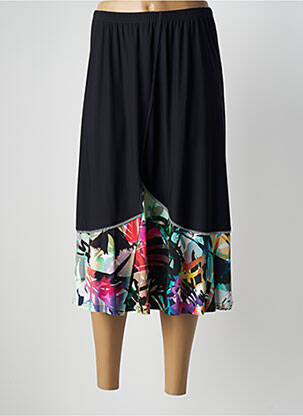 Jupe mi-longue coupe évasée noir PAUPORTÉ femme