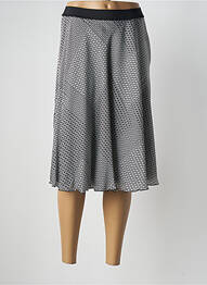 Jupe mi-longue coupe évasée noir PAUPORTÉ femme