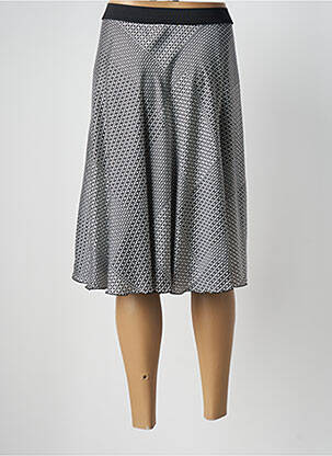 Jupe mi-longue coupe évasée noir PAUPORTÉ femme