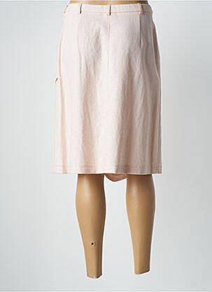 Jupe mi-longue fermeture zip latéral rose PAUPORTÉ femme