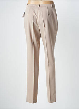Pantalon slim poches taille haute beige PAUPORTÉ femme