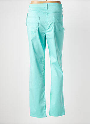 Pantalon slim tissage popeline taille normale bleu PAUPORTÉ femme