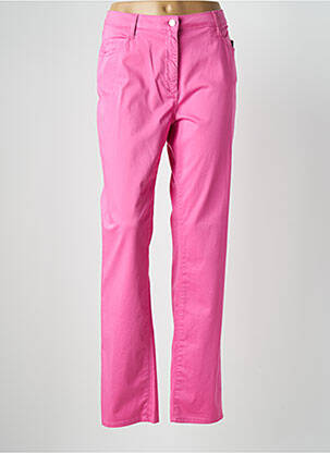 Pantalon slim tissage popeline taille normale rose PAUPORTÉ femme