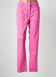 Pantalon slim tissage popeline taille normale rose PAUPORTÉ femme