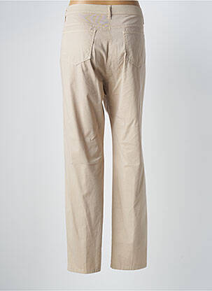 Pantalon slim tissage popeline taille normale beige WEINBERG femme