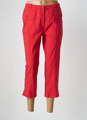 Pantacourt taille haute taille haute rouge PAUPORTÉ femme
