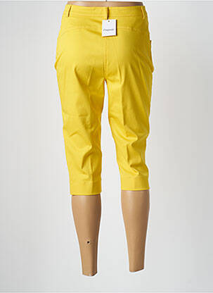 Corsaire stretch taille haute jaune PAUPORTÉ femme