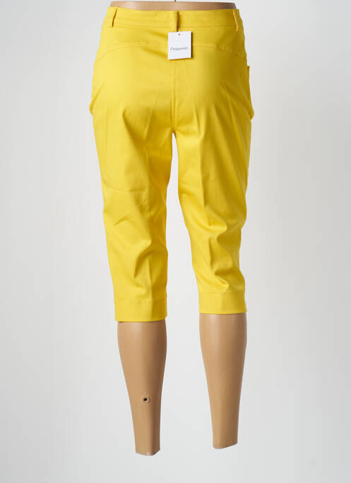 Corsaire stretch taille haute jaune PAUPORTÉ femme