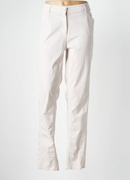 Pantalon slim beige TERRE DE FÉES pour femme