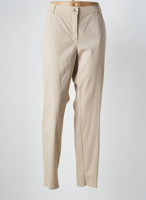 Pantalon slim beige WEINBERG pour femme