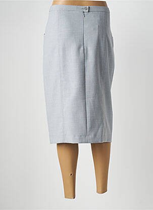 Jupe mi-longue taille à pinces gris WEINBERG femme