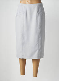 Jupe mi-longue taille à pinces gris PAUPORTÉ femme