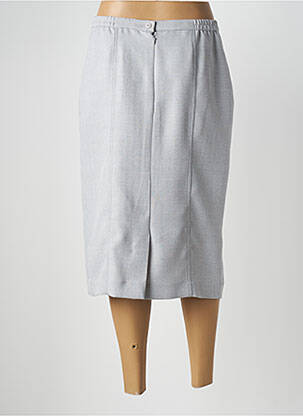 Jupe mi-longue taille à pinces gris PAUPORTÉ femme