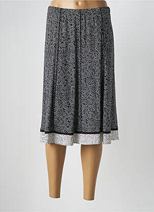 Jupe mi-longue coupe évasée noir PAUPORTÉ femme