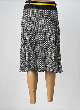 Jupe mi-longue taille à pinces noir TERRE DE FÉES femme