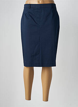 Jupe mi-longue stretch bleu WEINBERG femme