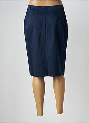 Jupe mi-longue stretch bleu WEINBERG femme