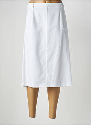 Jupe mi-longue coupe évasée blanc PAUPORTÉ femme