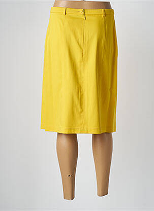 Jupe mi-longue coupe évasée jaune PAUPORTÉ femme