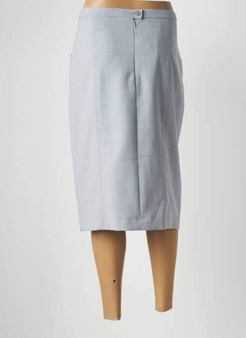 Jupe mi-longue taille à pinces gris WEINBERG femme
