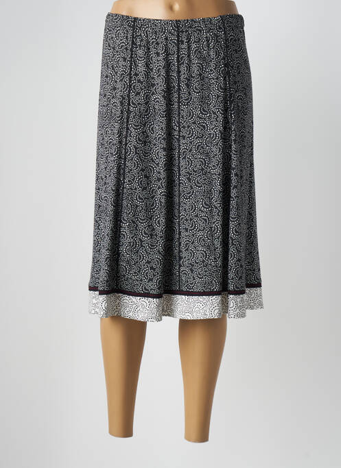 Jupe mi-longue coupe évasée noir PAUPORTÉ femme