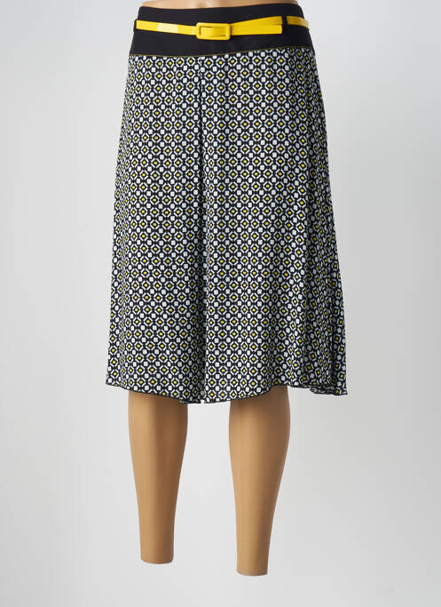 Jupe mi-longue taille à pinces noir TERRE DE FÉES femme