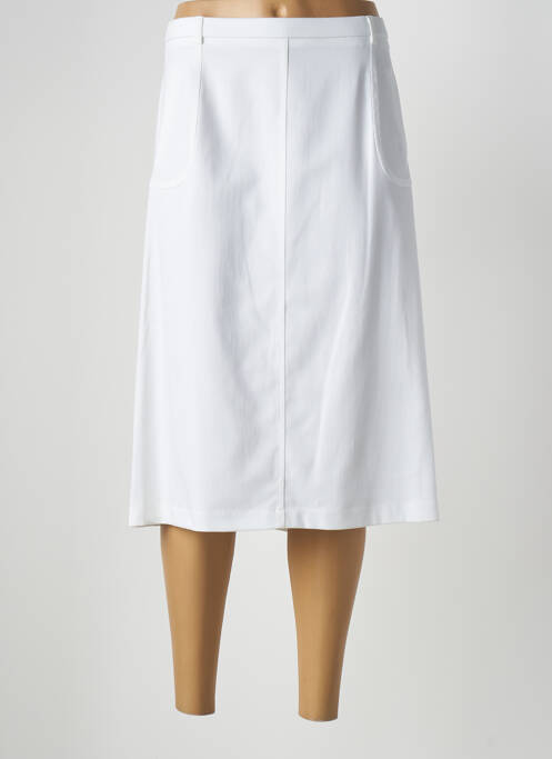 Jupe mi-longue coupe évasée blanc PAUPORTÉ femme
