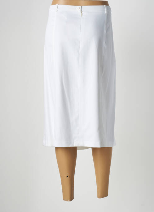 Jupe mi-longue coupe évasée blanc PAUPORTÉ femme