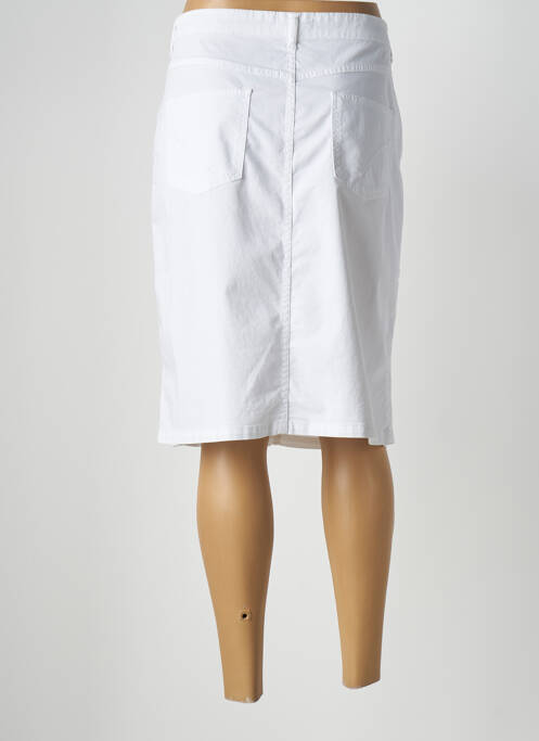 Jupe mi-longue blanc TERRE DE FÉES pour femme