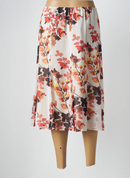 Jupe mi-longue orange WEINBERG pour femme