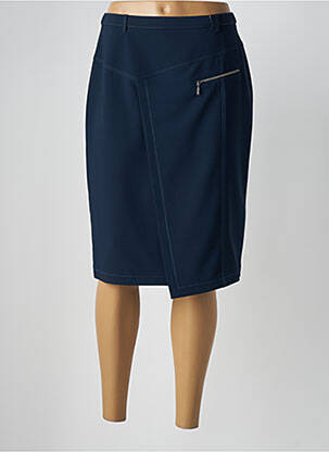 Jupe mi-longue stretch bleu PAUPORTÉ femme