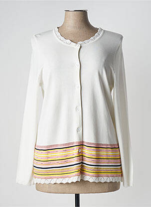 Gilet manches longues stretch blanc PAUPORTÉ femme