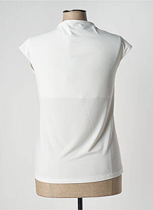 Top tissage crêpe manches courtes beige WEINBERG femme