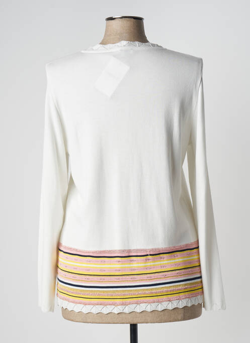 Gilet manches longues blanc PAUPORTÉ pour femme