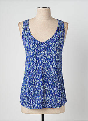 Top imprimé fantaisie sans manche bleu ONE STEP femme