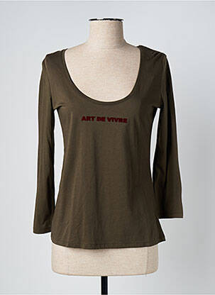 T-shirt manches longues manches longues vert ONE STEP femme