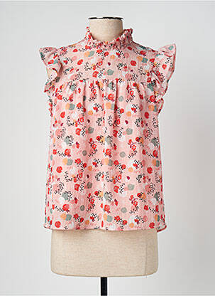 Blouse légère et transparente manches courtes rose I.CODE (By IKKS) femme