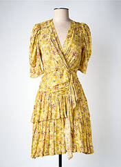 Robe mi-longue jaune SUNCOO pour femme seconde vue