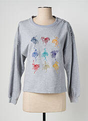 Sweat-shirt gris ONE STEP pour femme seconde vue