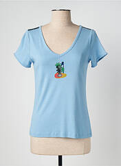 T-shirt bleu DIPLODOCUS pour femme seconde vue