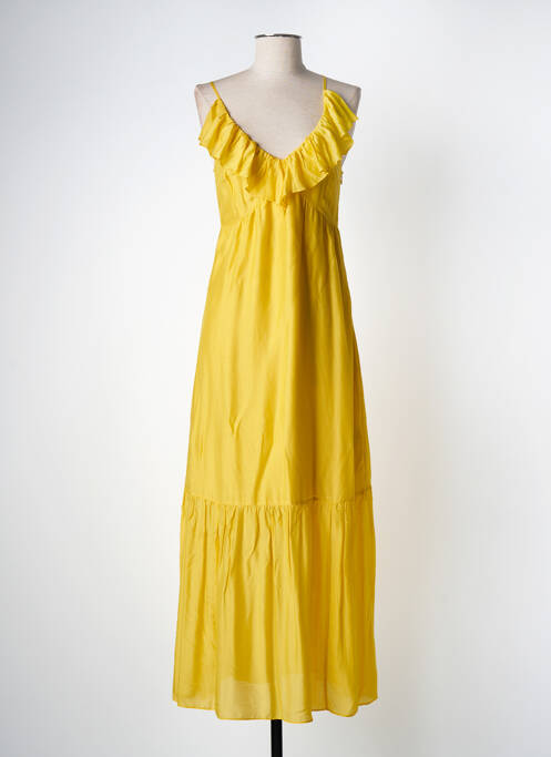 Robe longue jaune IKKS pour femme