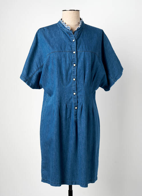 Robe mi-longue bleu ONE STEP pour femme