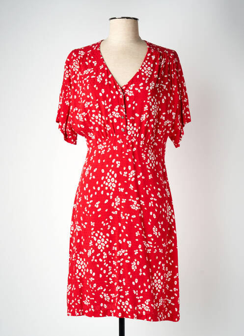 Robe mi-longue rouge ONE STEP pour femme