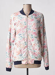 Blouson col v blanc MAT DE MISAINE femme