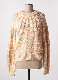 Pull tissage chiné manches longues orange MAT DE MISAINE femme