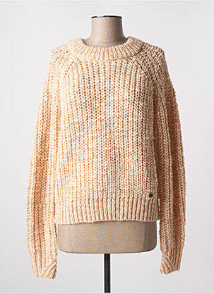 Pull tissage chiné manches longues orange MAT DE MISAINE femme