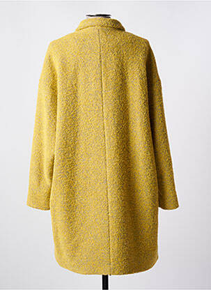 Manteau long coupe droite sans capuche jaune MAT DE MISAINE femme
