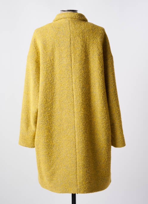 Manteau long coupe droite sans capuche jaune MAT DE MISAINE femme